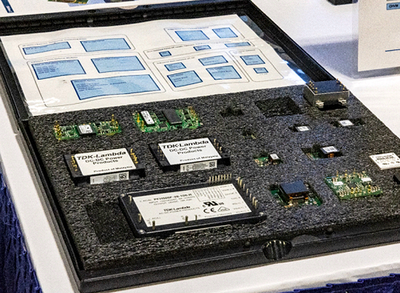 Products displaying on the show floor