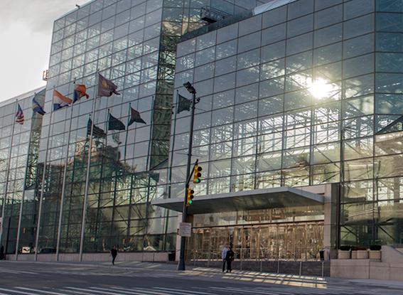 A photo of Jacob K. Javits Convention Center